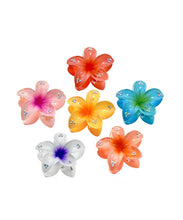 Load image into Gallery viewer, Acrylic Plumeria Flower Hair Clip With Crystal