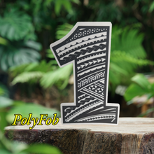 Load image into Gallery viewer, Number "0-1-2-3-4-5-6-7-8-9" Tribal Vinyl Sticker 2 x 3