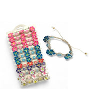 Load image into Gallery viewer, Fimo Flower Hemp Bracelet