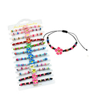 Load image into Gallery viewer, Adjustable Fimo Flower Bracelet