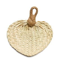 Load image into Gallery viewer, 7" x 5" Natural Woven Raffia Palm Fan Package of 48 pieces