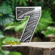 Load image into Gallery viewer, Number "0-1-2-3-4-5-6-7-8-9" Tribal Vinyl Sticker 2 x 3