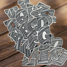 Load image into Gallery viewer, LETTERS "A to Z" TRIBAL VINYL STICKER BUNDLE 2 x 3 (26 Letters)