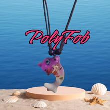 Load image into Gallery viewer, DOLPHIN RESIN STARFISH PENDANT WAX CORD NECKLACE