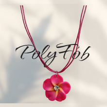 Load image into Gallery viewer, Fimo Flower Necklace 16"