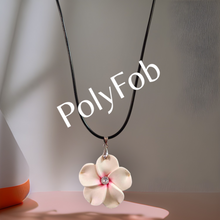 Load image into Gallery viewer, FIMO FLOWER PENDANT NECKLACE