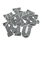 Load image into Gallery viewer, LETTERS "A to Z" TRIBAL VINYL STICKER BUNDLE 2 x 3 (26 Letters)