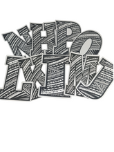 Load image into Gallery viewer, LETTERS "A to Z" TRIBAL VINYL STICKER BUNDLE 2 x 3 (26 Letters)