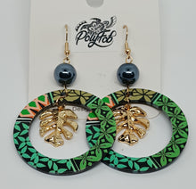 Load image into Gallery viewer, VIBRANT PACIFIC ISLAND STYLE DANGILING EARRINGS WITH PEARL
