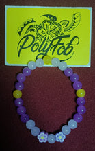 Load image into Gallery viewer, Crystal Stretchy Bracelet with Floral Bead