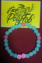 Load image into Gallery viewer, Crystal Stretchy Bracelet with Floral Bead