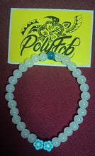 Load image into Gallery viewer, Crystal Stretchy Bracelet with Floral Bead