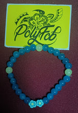 Load image into Gallery viewer, Crystal Stretchy Bracelet with Floral Bead