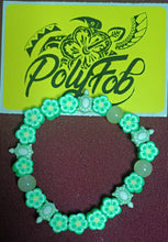 Load image into Gallery viewer, Crystal Stretchy Bracelet with Floral Bead