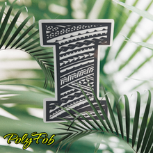 Load image into Gallery viewer, LETTER "A-B-C-D-E-F-G-H-I" TRIBAL VINYL STICKERS 2 x 3