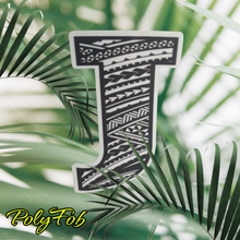 Load image into Gallery viewer, LETTER "J-K-L-M-N-O-P-Q-R" TRIBAL VINYL STICKERS 2 x 3