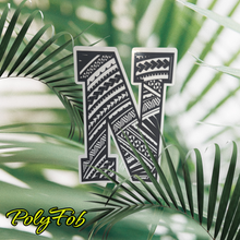 Load image into Gallery viewer, LETTER "J-K-L-M-N-O-P-Q-R" TRIBAL VINYL STICKERS 2 x 3
