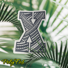 Load image into Gallery viewer, LETTER "S-T-U-V-W-X-Y-Z" TRIBAL VINYL STICKERS 2 x 3