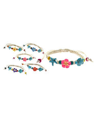 Load image into Gallery viewer, Flower With Turtle & Starfish Pendant Bracelet