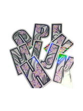 Load image into Gallery viewer, Letters "A to Z" TribalBlossom Vinyl Sticker Bundle 2 x 3 (26 Letters)