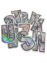 Load image into Gallery viewer, Letters "A to Z" TribalBlossom Vinyl Sticker Bundle 2 x 3 (26 Letters)