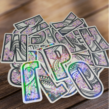 Load image into Gallery viewer, Letters "A to Z" TribalBlossom Vinyl Sticker Bundle 2 x 3 (26 Letters)