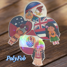 Load image into Gallery viewer, TRADITION POLYNESIA VINYL STICKERS 3 X 4
