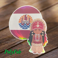Load image into Gallery viewer, TRADITION POLYNESIA VINYL STICKERS 3 X 4