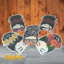 Load image into Gallery viewer, ISLAND GIRL PRINT VINYL STICKERS 3 x 4