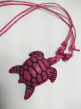 Load image into Gallery viewer, ADJUSTABLE NECKLACE WITH TURTLE PENDANT