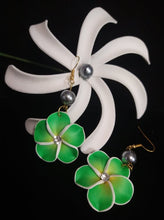 Load image into Gallery viewer, FIMO DANGLING EARRINGS WITH PEARLS