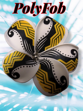 Load image into Gallery viewer, TRIBAL PLUMERIA SWIRL HAIR CLIP