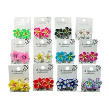 Load image into Gallery viewer, TEINE FIMO PLUMERIA EARRINGS
