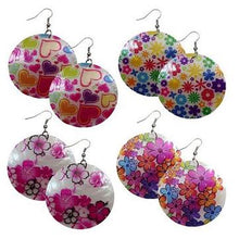 Load image into Gallery viewer, CAPRI SHELL ISLAND PRINT EARRINGS
