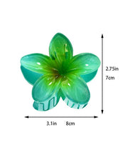 Load image into Gallery viewer, Acrylic Plumeria Flower Hair Clip
