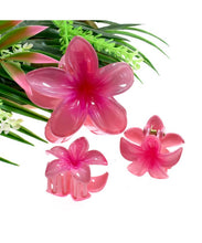 Load image into Gallery viewer, Trio Of Plumeria Flower Hair Clips

