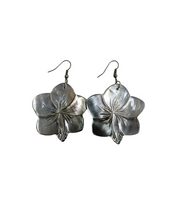 Load image into Gallery viewer, Mother Of Pearl Hibiscus Earrings

