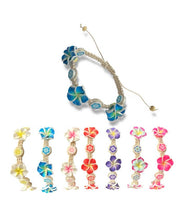 Load image into Gallery viewer, Fimo Flower Hemp Bracelet
