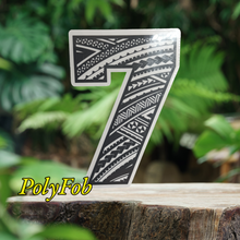 Load image into Gallery viewer, Number &quot;0-1-2-3-4-5-6-7-8-9&quot; Tribal Vinyl Sticker 2 x 3
