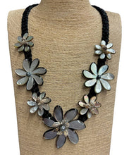 Load image into Gallery viewer, Carved Tiare Flower Mother of Pearl Shell Pendant Necklace
