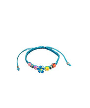 Load image into Gallery viewer, 5 Fimo Flower Crystal Bracelet
