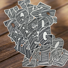 Load image into Gallery viewer, LETTERS &quot;A to Z&quot; TRIBAL VINYL STICKER BUNDLE 2 x 3 (26 Letters)
