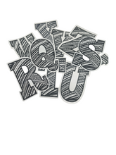 Load image into Gallery viewer, LETTERS &quot;A to Z&quot; TRIBAL VINYL STICKER BUNDLE 2 x 3 (26 Letters)
