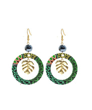 Load image into Gallery viewer, VIBRANT PACIFIC ISLAND STYLE DANGILING EARRINGS WITH PEARL
