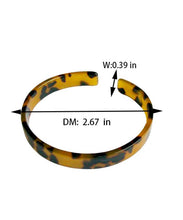 Load image into Gallery viewer, Brown Faux Turtle Shell Bangle
