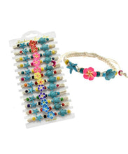 Load image into Gallery viewer, Flower With Turtle &amp; Starfish Pendant Bracelet
