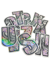 Load image into Gallery viewer, Letters &quot;A to Z&quot; TribalBlossom Vinyl Sticker Bundle 2 x 3 (26 Letters)
