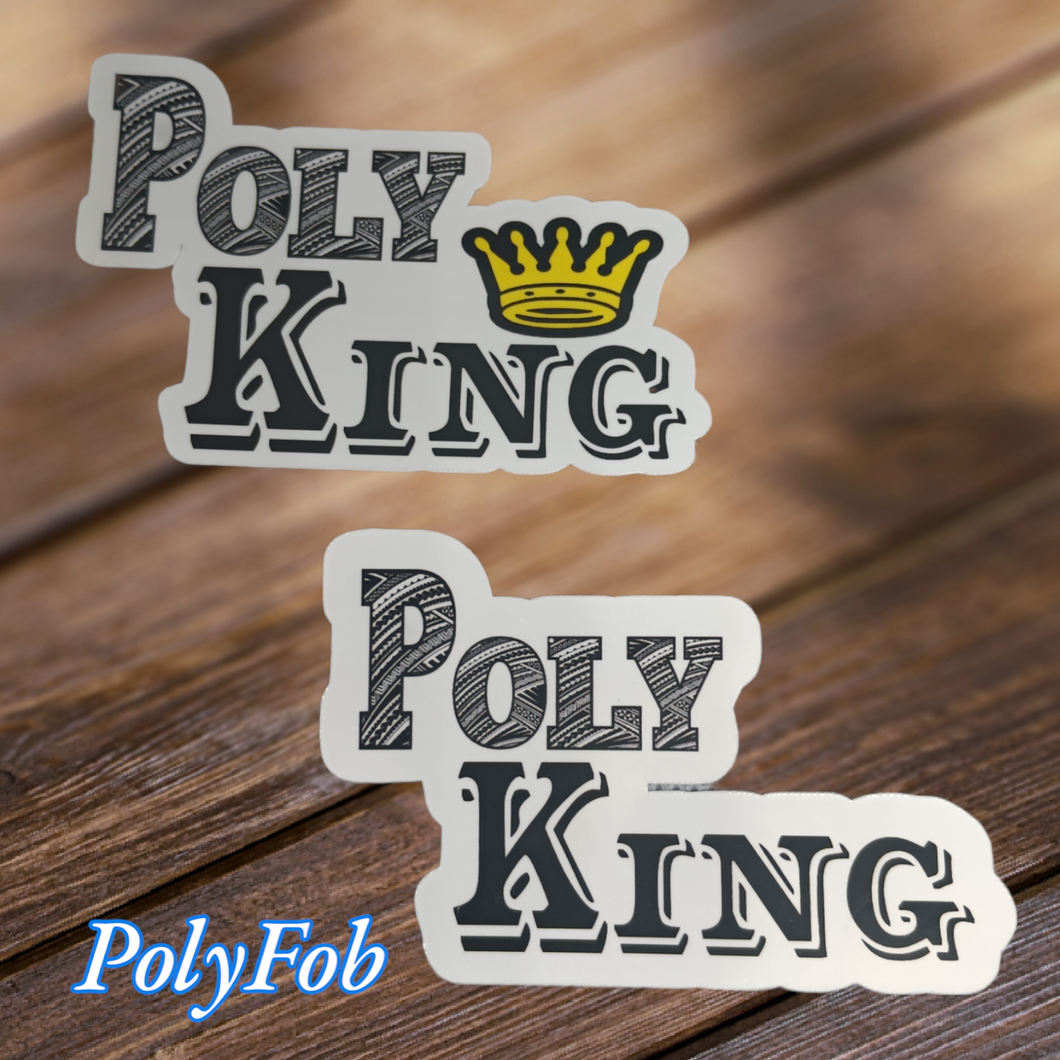 POLY ROYALS VINYL STICKERS 2 X 3