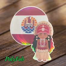 Load image into Gallery viewer, TRADITION POLYNESIA VINYL STICKERS 3 X 4
