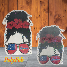 Load image into Gallery viewer, ISLAND GIRL PRINT VINYL STICKERS 3 x 4
